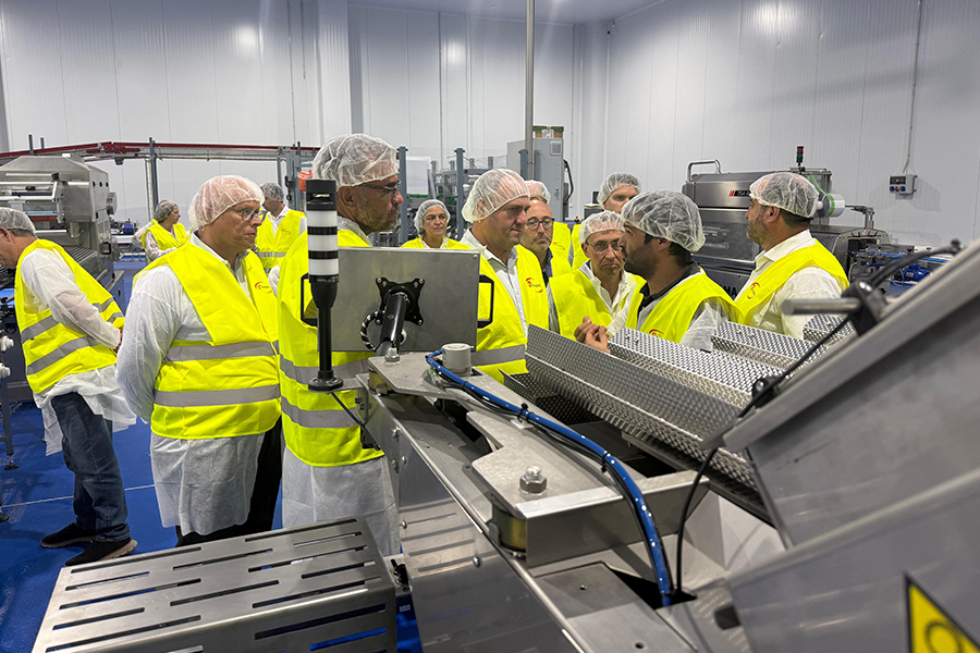 nueva planta de procesado de champiñón laminado, inauguración de Champinter
